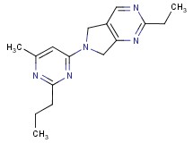 2-ethyl-6-(6-methyl-2-propylpyrimidin-4-yl)-6,7-dihydro-5H-pyrrolo[3,4-d]pyrimidine