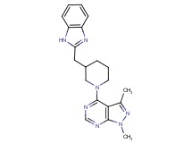 4-[3-(1H-benzimidazol-2-ylmethyl)piperidin-1-yl]-1,3-dimethyl-1H-pyrazolo[3,4-d]pyrimidine