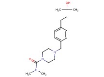 4-[4-(3-hydroxy-3-methylbutyl)benzyl]-N,N-dimethyl-1-piperazinecarboxamide