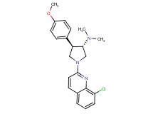 (3S*,4R*)-1-(8-chloro-2-quinolinyl)-4-(4-methoxyphenyl)-N,N-dimethyl-3-pyrrolidinamine