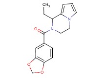 2-(1,3-benzodioxol-5-ylcarbonyl)-1-ethyl-1,2,3,4-tetrahydropyrrolo[1,2-a]pyrazine
