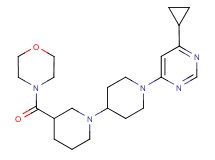 1'-(6-cyclopropylpyrimidin-4-yl)-3-(morpholin-4-ylcarbonyl)-1,4'-bipiperidine