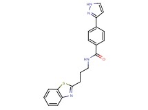 N-[3-(1,3-benzothiazol-2-yl)propyl]-4-(1H-pyrazol-3-yl)benzamide