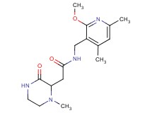 N-[(2-methoxy-4,6-dimethyl-3-pyridinyl)methyl]-2-(1-methyl-3-oxo-2-piperazinyl)acetamide