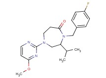 4-(4-fluorobenzyl)-3-isopropyl-1-(4-methoxy-2-pyrimidinyl)-1,4-diazepan-5-one