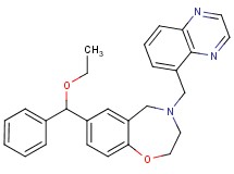 7-[ethoxy(phenyl)methyl]-4-(5-quinoxalinylmethyl)-2,3,4,5-tetrahydro-1,4-benzoxazepine