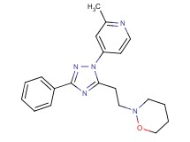 2-{2-[1-(2-methylpyridin-4-yl)-3-phenyl-1H-1,2,4-triazol-5-yl]ethyl}-1,2-oxazinane