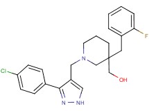 [1-{[3-(4-chlorophenyl)-1H-pyrazol-4-yl]methyl}-3-(2-fluorobenzyl)-3-piperidinyl]methanol