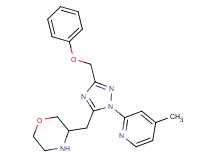 3-{[1-(4-methylpyridin-2-yl)-3-(phenoxymethyl)-1H-1,2,4-triazol-5-yl]methyl}morpholine