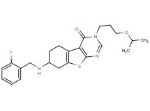 7-[(2-fluorobenzyl)amino]-3-(3-isopropoxypropyl)-5,6,7,8-tetrahydro[1]benzothieno[2,3-d]pyrimidin-4(3H)-one