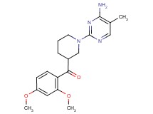 [1-(4-amino-5-methylpyrimidin-2-yl)piperidin-3-yl](2,4-dimethoxyphenyl)methanone
