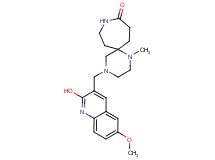 4-[(2-hydroxy-6-methoxy-3-quinolinyl)methyl]-1-methyl-1,4,9-triazaspiro[5.6]dodecan-10-one