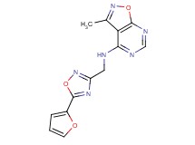 N-{[5-(2-furyl)-1,2,4-oxadiazol-3-yl]methyl}-3-methylisoxazolo[5,4-d]pyrimidin-4-amine
