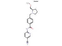 N-(5-cyanopyridin-2-yl)-4-{[(2R)-2-(methoxymethyl)pyrrolidin-1-yl]methyl}benzamide