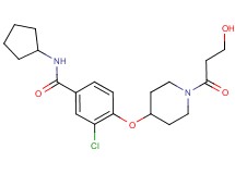 3-chloro-N-cyclopentyl-4-{[1-(3-hydroxypropanoyl)piperidin-4-yl]oxy}benzamide