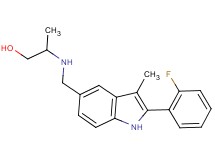 2-({[2-(2-fluorophenyl)-3-methyl-1H-indol-5-yl]methyl}amino)-1-propanol