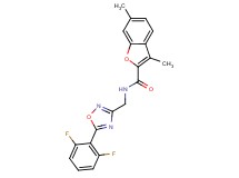 N-{[5-(2,6-difluorophenyl)-1,2,4-oxadiazol-3-yl]methyl}-3,6-dimethyl-1-benzofuran-2-carboxamide