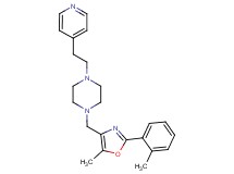1-{[5-methyl-2-(2-methylphenyl)-1,3-oxazol-4-yl]methyl}-4-(2-pyridin-4-ylethyl)piperazine