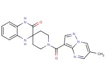 1-[(6-methylpyrazolo[1,5-a]pyrimidin-3-yl)carbonyl]-1',4'-dihydro-3'H-spiro[piperidine-4,2'-quinoxalin]-3'-one