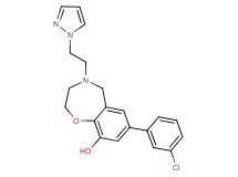 7-(3-chlorophenyl)-4-[2-(1H-pyrazol-1-yl)ethyl]-2,3,4,5-tetrahydro-1,4-benzoxazepin-9-ol