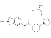 N,N-dimethyl-2-(2-{1-[(2-methyl-1H-benzimidazol-5-yl)acetyl]piperidin-3-yl}-1H-imidazol-1-yl)ethanamine