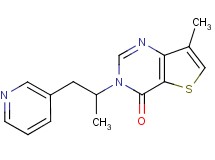 7-methyl-3-(1-methyl-2-pyridin-3-ylethyl)thieno[3,2-d]pyrimidin-4(3H)-one