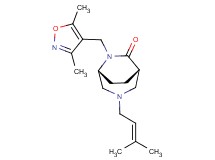 (1S*,5R*)-6-[(3,5-dimethylisoxazol-4-yl)methyl]-3-(3-methylbut-2-en-1-yl)-3,6-diazabicyclo[3.2.2]nonan-7-one