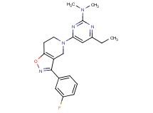 4-ethyl-6-[3-(3-fluorophenyl)-6,7-dihydroisoxazolo[4,5-c]pyridin-5(4H)-yl]-N,N-dimethylpyrimidin-2-amine