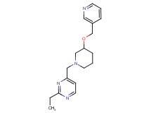 2-ethyl-4-{[3-(pyridin-3-ylmethoxy)piperidin-1-yl]methyl}pyrimidine
