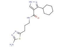 N-[3-(5-amino-1,3,4-thiadiazol-2-yl)propyl]-3-cyclohexyl-1H-pyrazole-4-carboxamide