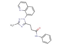 3-(3-methyl-1-quinolin-8-yl-1H-1,2,4-triazol-5-yl)-N-phenylpropanamide