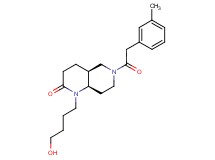 (4aS*,8aR*)-1-(4-hydroxybutyl)-6-[(3-methylphenyl)acetyl]octahydro-1,6-naphthyridin-2(1H)-one