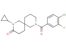 8-(4-chloro-3-fluorobenzoyl)-2-cyclopropyl-2,8-diazaspiro[5.5]undecan-3-one