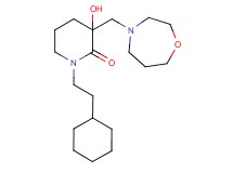 1-(2-cyclohexylethyl)-3-hydroxy-3-(1,4-oxazepan-4-ylmethyl)-2-piperidinone