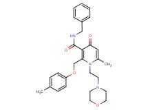 N-benzyl-6-methyl-2-[(4-methylphenoxy)methyl]-1-[2-(4-morpholinyl)ethyl]-4-oxo-1,4-dihydro-3-pyridinecarboxamide