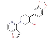 (3S*,4S*)-4-(1,3-benzodioxol-5-yl)-1-furo[3,2-c]pyridin-4-ylpiperidin-3-ol