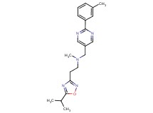 2-(5-isopropyl-1,2,4-oxadiazol-3-yl)-N-methyl-N-{[2-(3-methylphenyl)pyrimidin-5-yl]methyl}ethanamine