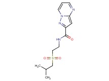 N-[2-(isobutylsulfonyl)ethyl]pyrazolo[1,5-a]pyrimidine-2-carboxamide