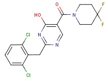 2-(2,6-dichlorobenzyl)-5-[(4,4-difluoropiperidin-1-yl)carbonyl]pyrimidin-4-ol