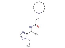 3-azocan-1-yl-N-[1-(1-ethyl-1H-1,2,4-triazol-5-yl)ethyl]propanamide