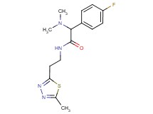 2-(dimethylamino)-2-(4-fluorophenyl)-N-[2-(5-methyl-1,3,4-thiadiazol-2-yl)ethyl]acetamide