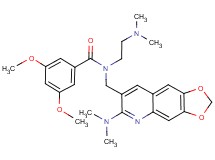 N-{[6-(dimethylamino)[1,3]dioxolo[4,5-g]quinolin-7-yl]methyl}-N-[2-(dimethylamino)ethyl]-3,5-dimethoxybenzamide