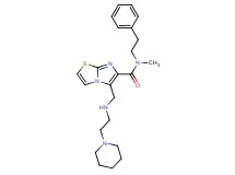 N-methyl-N-(2-phenylethyl)-5-({[2-(1-piperidinyl)ethyl]amino}methyl)imidazo[2,1-b][1,3]thiazole-6-carboxamide
