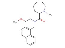N-(2-methoxyethyl)-1-methyl-N-(1-naphthylmethyl)azepane-2-carboxamide