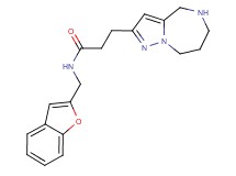 N-(1-benzofuran-2-ylmethyl)-3-(5,6,7,8-tetrahydro-4H-pyrazolo[1,5-a][1,4]diazepin-2-yl)propanamide hydrochloride