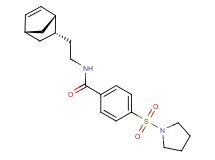 N-{2-[(1S*,2S*,4S*)-bicyclo[2.2.1]hept-5-en-2-yl]ethyl}-4-(1-pyrrolidinylsulfonyl)benzamide