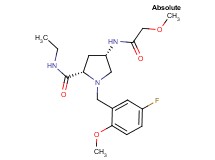 (4S)-N-ethyl-1-(5-fluoro-2-methoxybenzyl)-4-[(methoxyacetyl)amino]-L-prolinamide