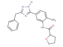 N-[5-(3-benzyl-1H-1,2,4-triazol-5-yl)-2-methylphenyl]tetrahydrofuran-2-carboxamide