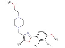 1-{[2-(4-methoxy-2,3-dimethylphenyl)-5-methyl-1,3-oxazol-4-yl]methyl}-4-(2-methoxyethyl)piperazine
