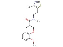 8-methoxy-N-methyl-N-[2-(4-methyl-1,3-thiazol-5-yl)ethyl]-3-chromanecarboxamide